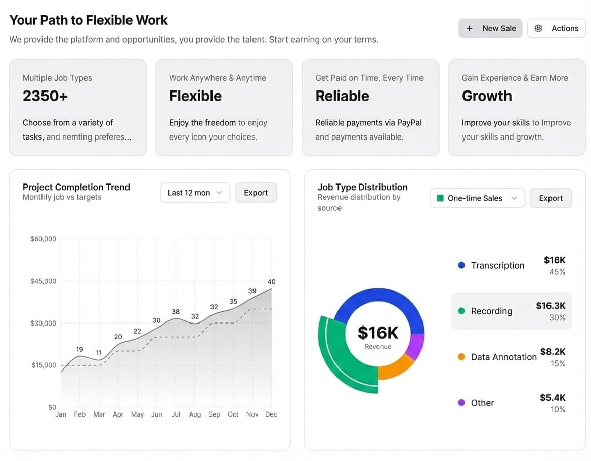 Analytics dashboard - Light Mode